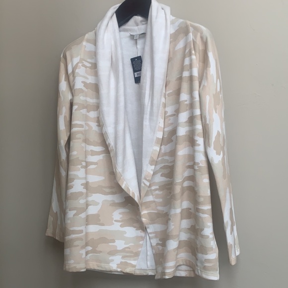 Lucky Brand Camo Open-Front Cardigan NWT - Picture 5 of 12